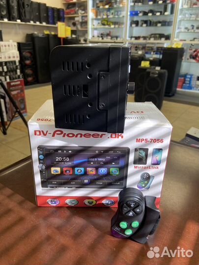 Авто магнитола 2DIN Pioneer 7056 пульт блютуз