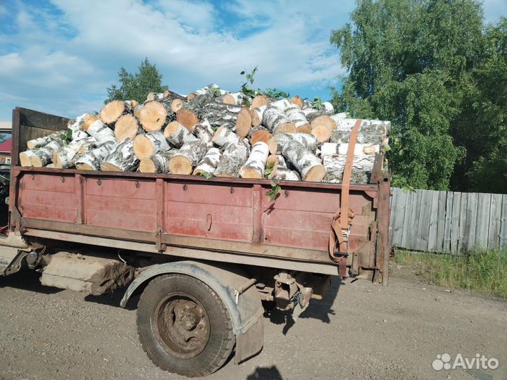 Дрова березовые,пиленый горбыль