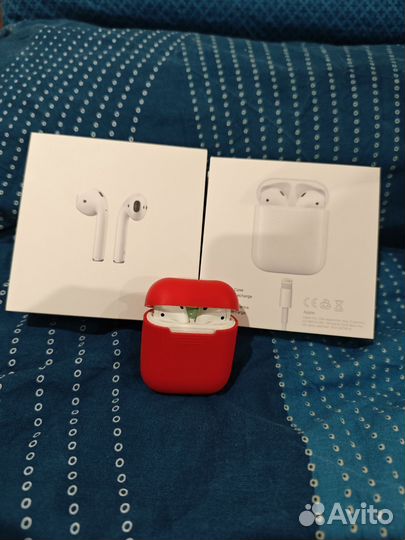 Наушники apple Airpods с зарядкой
