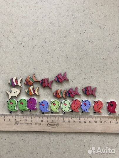 Пуговицы деревянные