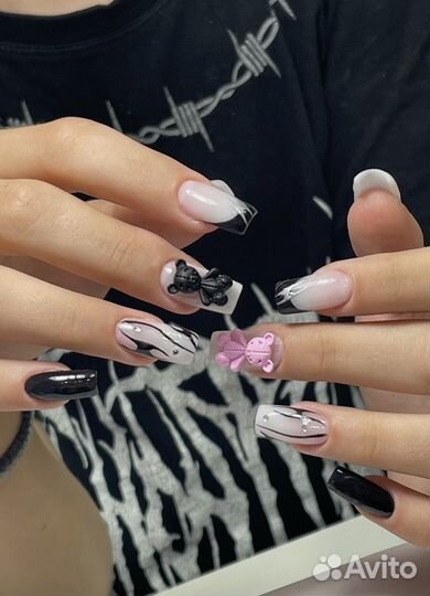 Маникюр, наращивание ногтей, крейзи дизайны