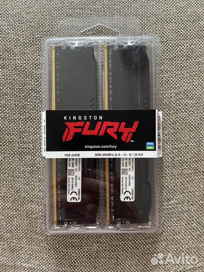 Оперативная память ddr4 hyperx fury 8gb