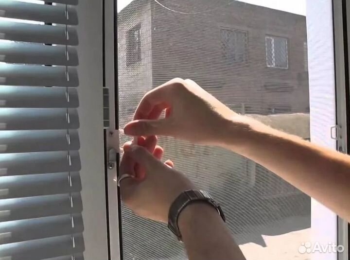 Москитная сетка на окна, двери производство монтаж