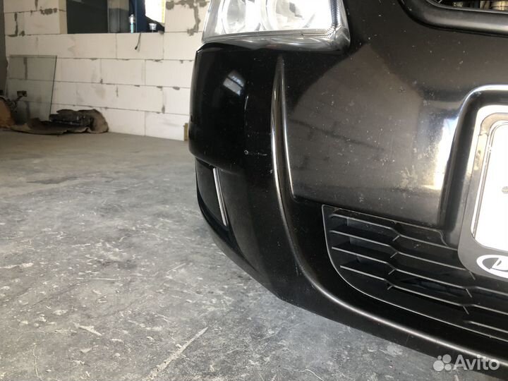 Бампер передний приора 2 (черный пантера )