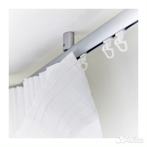 Бегунок и крючок Икеа Квартал для гардин