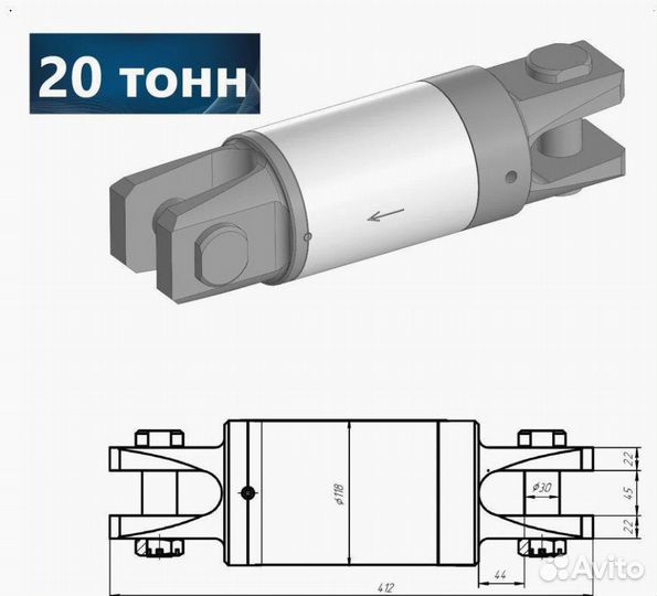 Вертлюг гнб 30 тонн