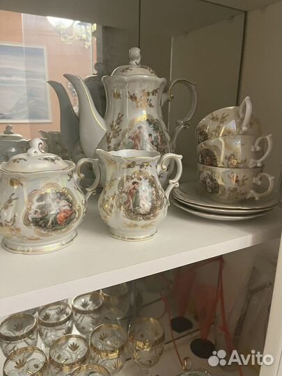 Чайный сервиз мадонна гдр на 6 персон