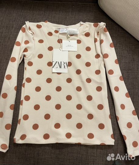 Топ в горох Zara