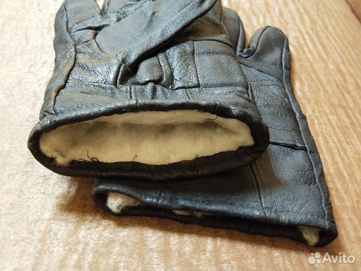 Перчатки мужские кожаные с мехом
