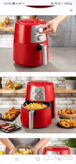 Мультипечь аэрогриль Delimano air fryer pro