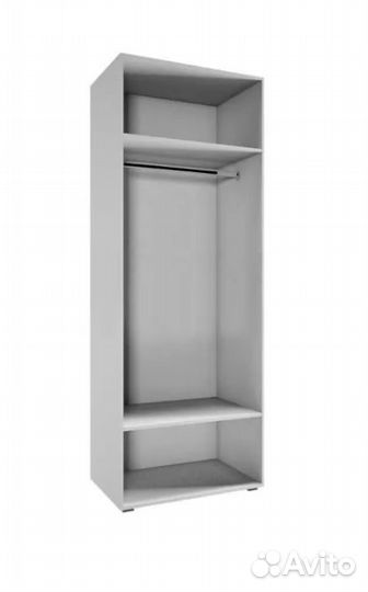 Шкаф Флорис белый глянец / белый