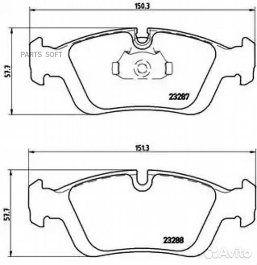 Brembo P06024 Колодки тормозные дисковые перед