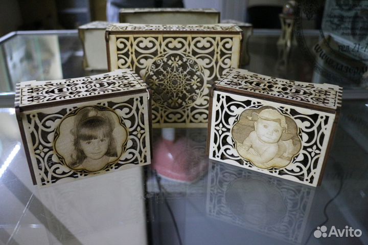 Шкатулки деревянные