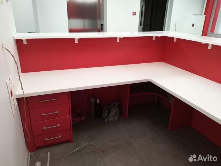 Ресепшн из искусственного камня на заказ