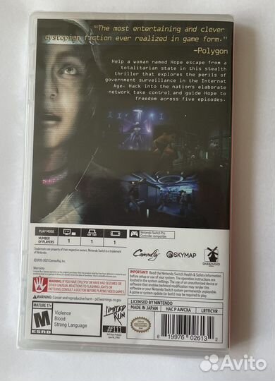 Republique Nintendo Switch