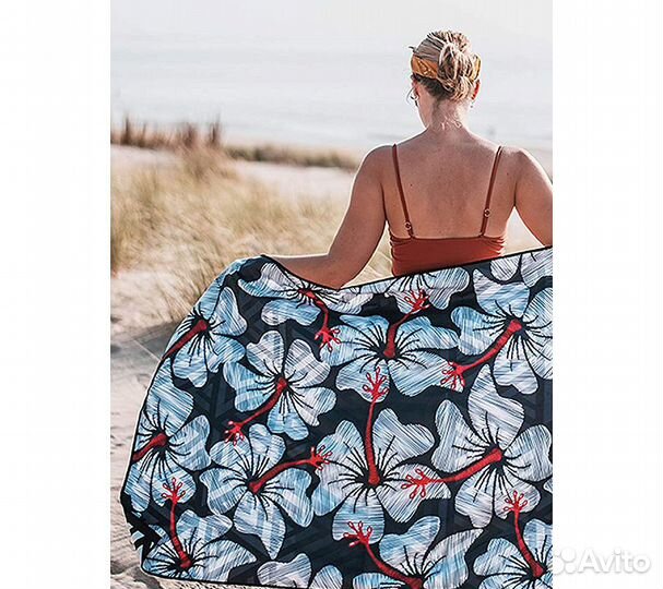 Полотенце пляжное RoadLike Beach 80*160 см синий