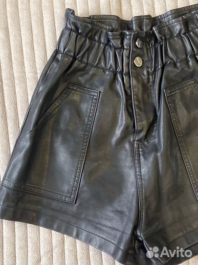 Кожанные шорты женские и юбка