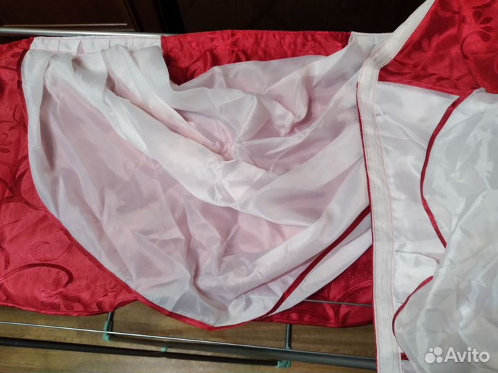 Комплект из штор, тюли и ламбрекена