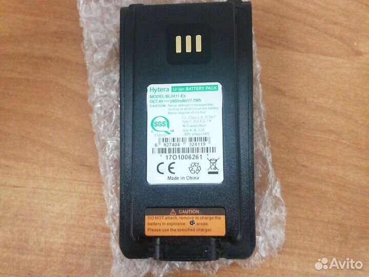 Hytera акб Model:BL2411-ex