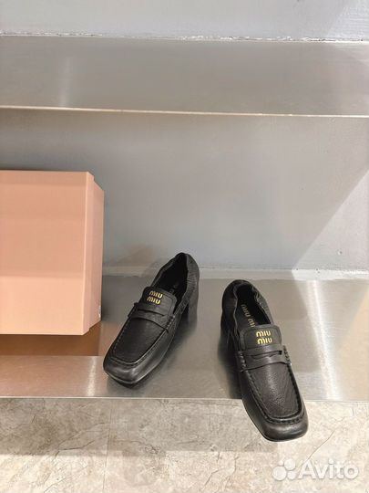 Лоферы женские Miu miu премиум