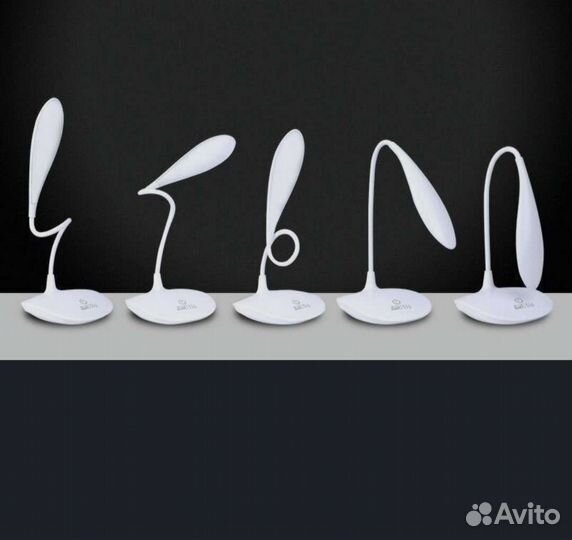 Светильник с аккумулятором голубой