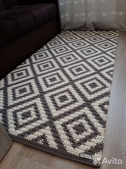 Ковер вязанный х/б шнур