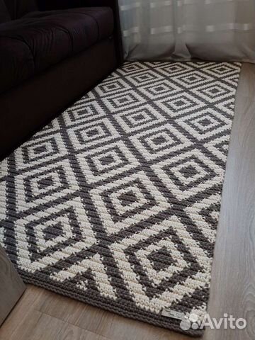 Ковер вязанный х/б шнур