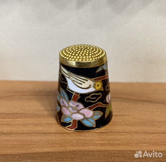 Напёрсток латунь, эмаль клуазоне