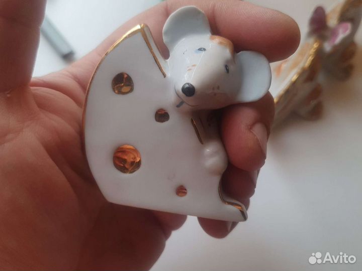 Мышь с сыром.Дулево 2 шт