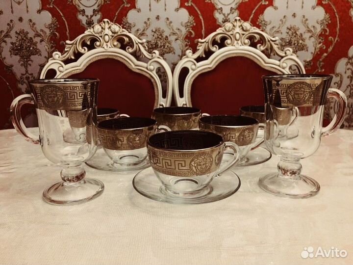 Versace кружки/армуды(чай,кофе,капучино,глинтвейн)