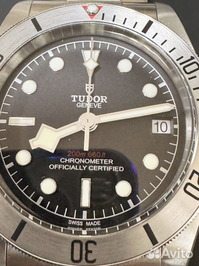 Часы мужские механические Tudor black bay steel