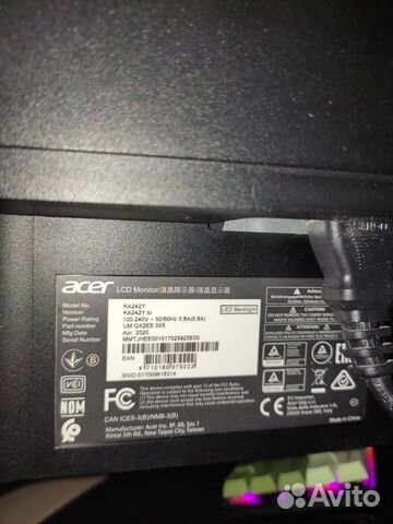 Игровой Монитор Acer ka242ybi объявление продам