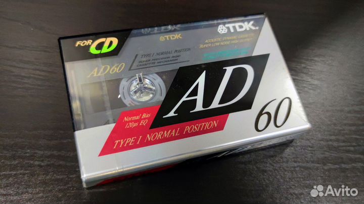 Аудиокассеты TDK AD 60. Japan.1991. Из блока