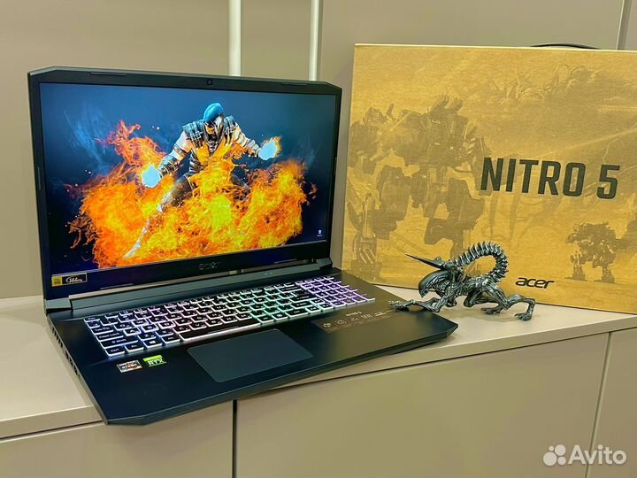 Nitro 17.3/Ryzen5 12cpu/RTX3060/16gb/1.5tb/144hz
