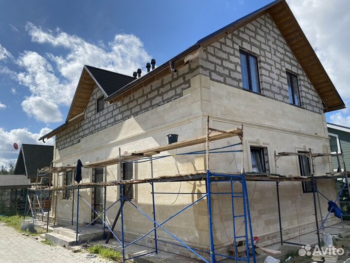 Облицовка дагестанским камнем