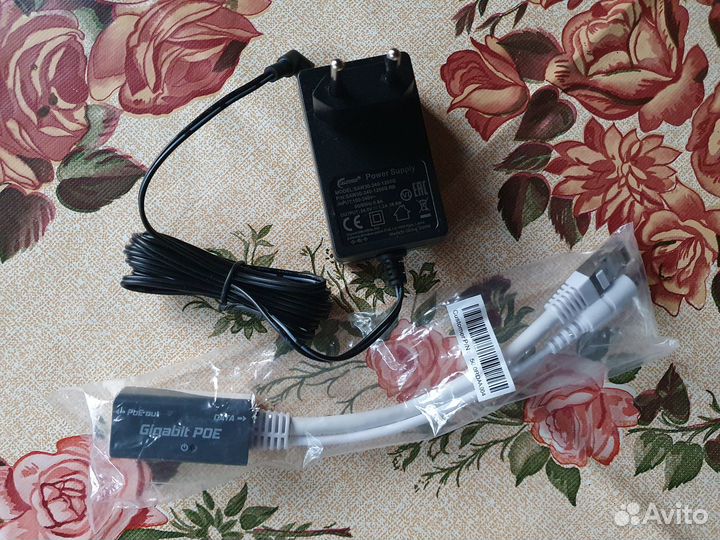 PoE блок питания Mikrotik 24v 1.2A + инжектор