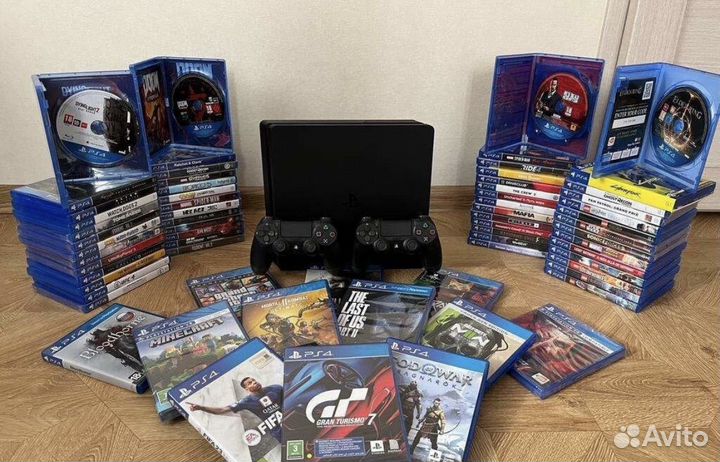 Игровая приставка ps4 с играми