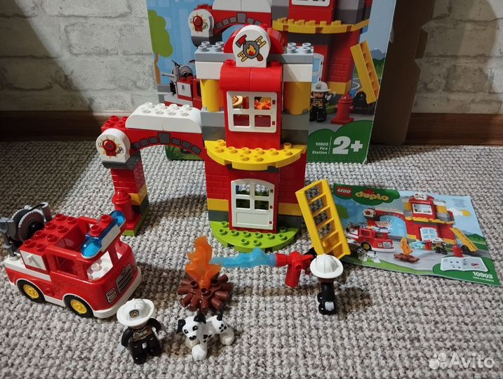 Lego duplo пожарная станция 10903