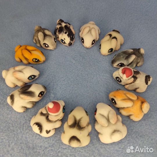 Фигурка зайчик ручная работа