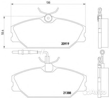 Комплект тормозных колодок дисковых Textar 2138802