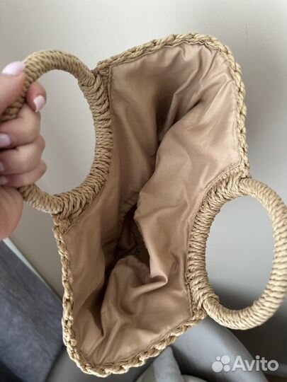 Плетеная пляжная сумка