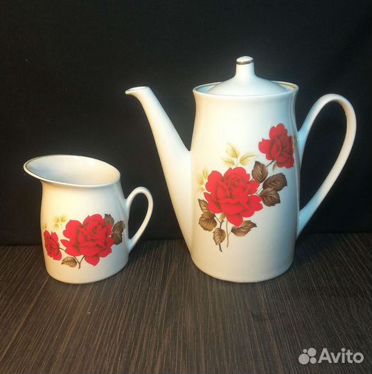 Сервиз фарфоровый СССР Снегири