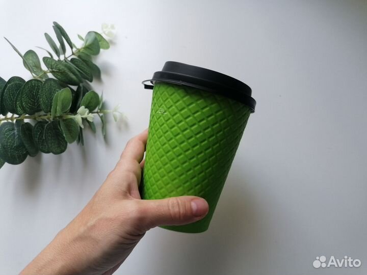 Бумажные стаканы для кофе бу 6шт