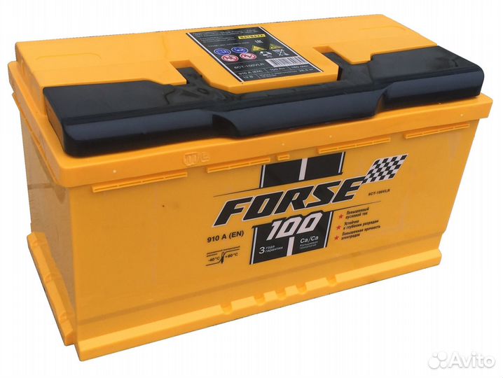 Аккумулятор Forse 100 Ah 910 А, доставка по городу