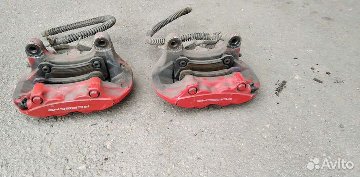 Порше Кайен 957 суппорт тормозной задний