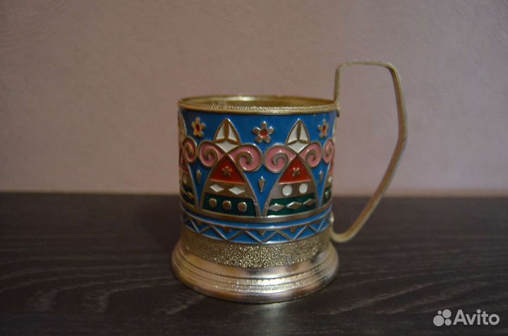 Подстаканник СССР, эмаль, алюминий