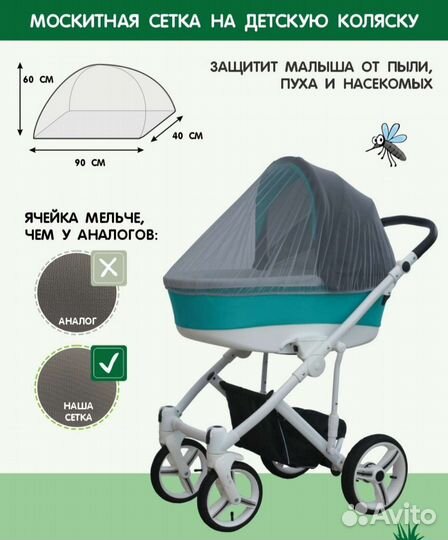 Москитная сетка на коляску