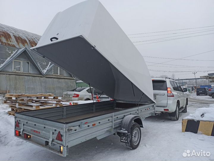 Прицеп самосвал 817717 с крышкой. Оцинкован