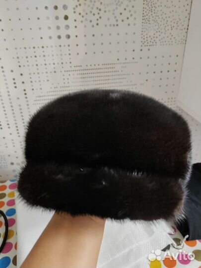 Берет норковый новый