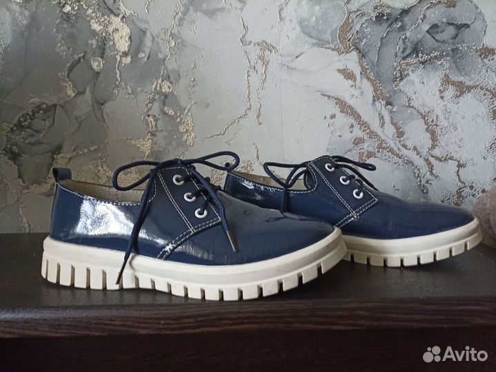 Полуботинки кожаные